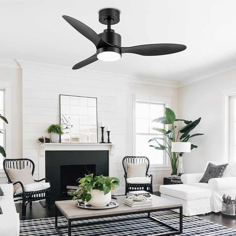 ♡y♡ Breezary 42-Inches Silver with Silver Blades Integrated LED